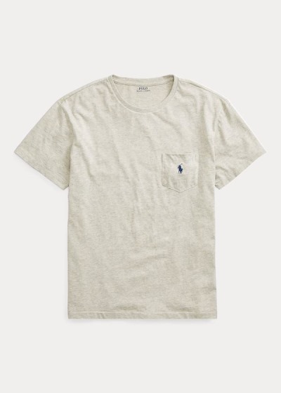 Men's Polo Ralph Lauren Classic Fit Pocket T Shirts | 318970UNZ